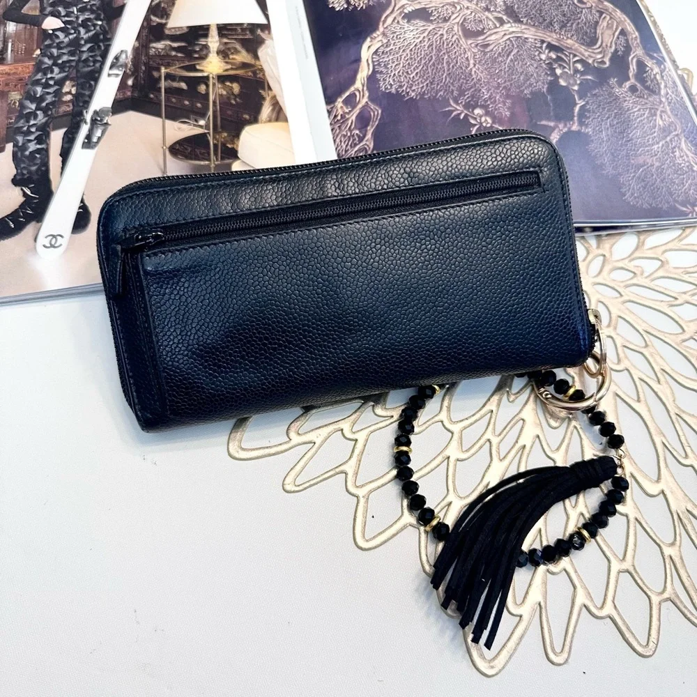 CHANEL Long Zip Wallet Caviar - Picture 7 of 10